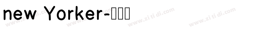 new Yorker字体转换